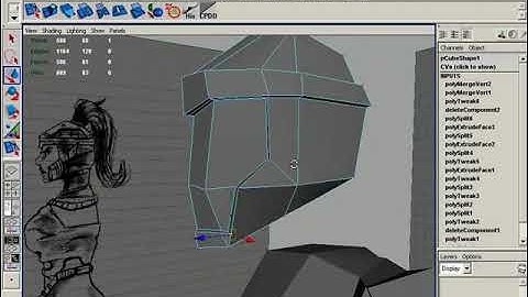 3DBuzz Unreal Tournament 2004 Character Modelling tutorial: Modeling the head and neck