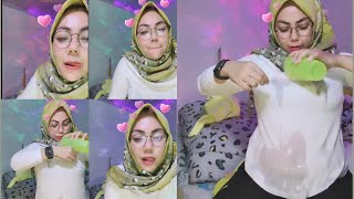 Viral 🔴 Bigo Live Hijab Rheaa Suka Basahin Teteh nya 💦