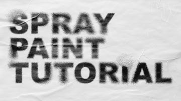 SPRAY PAINT TEXT EFFECT EASY ADOBE PHOTOSHOP TUTORIAL