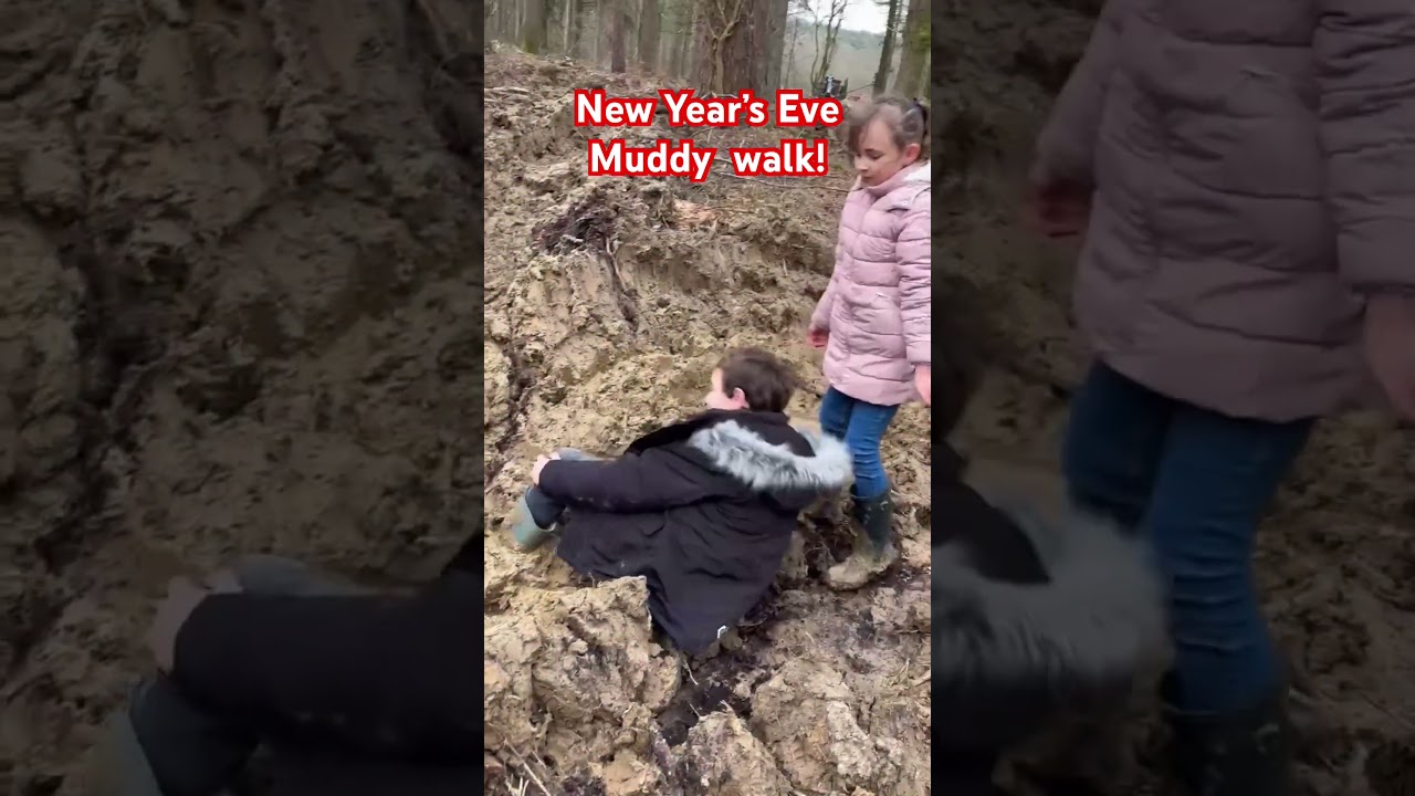 Muddy new year&rsquo;s eve walk!😁