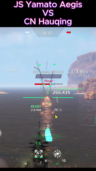 After Buff JS Yamato Aegis VS CN Huaqing #modernwarships
