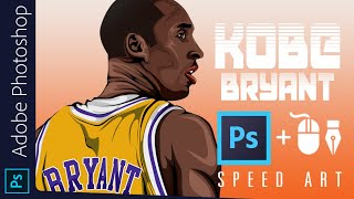 Speed Art Photoshop Kobe-Bryant Lakers