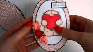 How to make a Oval Easel card using large oval die set from ~craftstash.co.uk~large oval~DIOB0005.