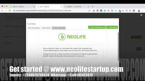 20.  How to use Gnld Neolife Team Neolife App Drip Campaign
