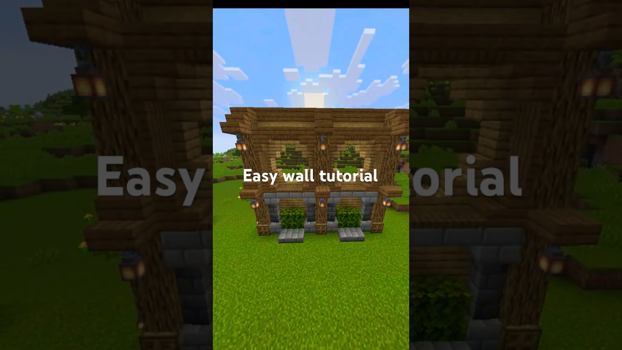 Upgrading plain wall in minecraft