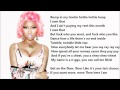 Nicki Minaj - Starships /\ Lyrics On A Screen