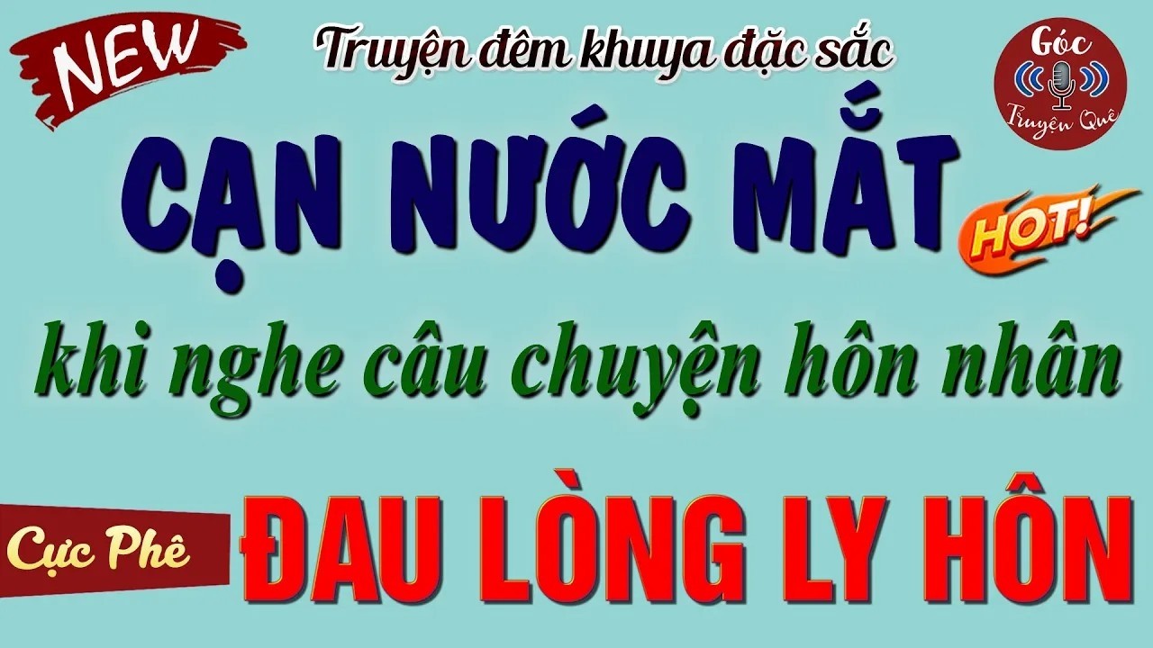 Mới Vừa Nghe Truyện Đã Đầm Đìa Nước Mắt - ' ĐAU LÒNG LY HÔN ' _ Kể Truyện Đêm Khuya Ngủ Cực Ngon