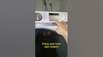 How to run spin only on Samsung front loading washing machine