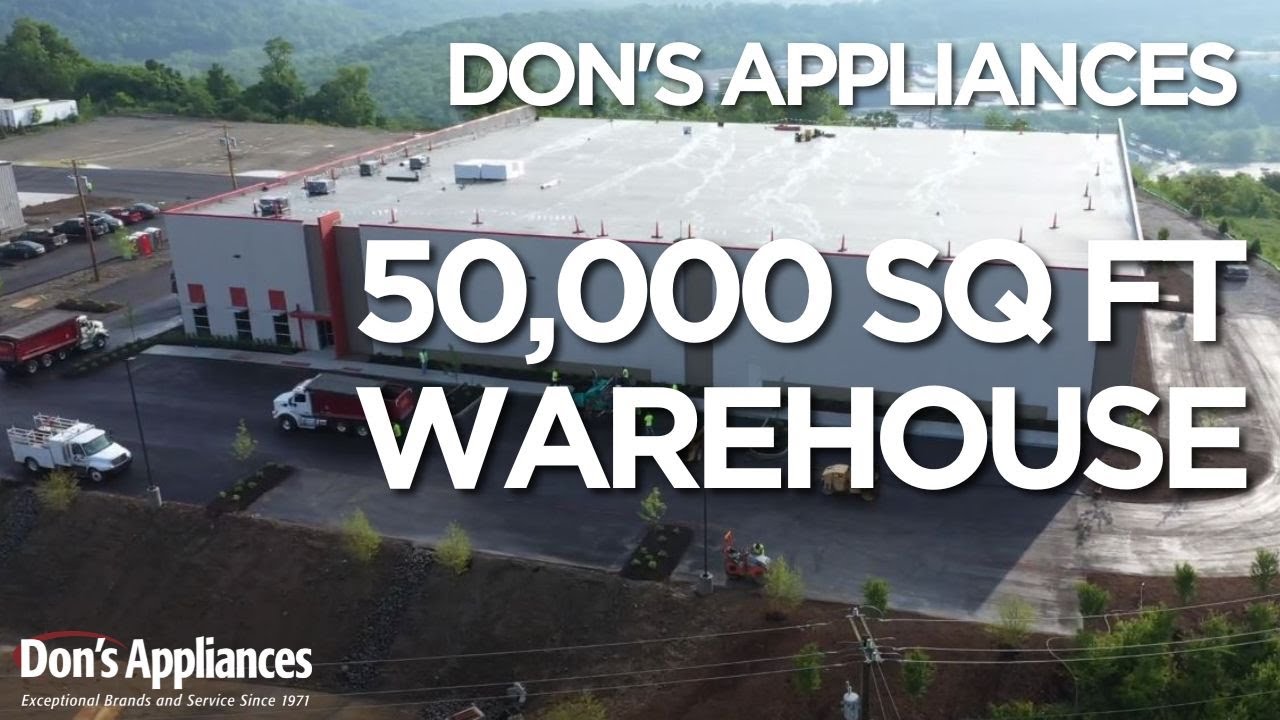 violist Springen goochelaar Don's Appliances' 50,000 sq ft Warehouse - YouTube