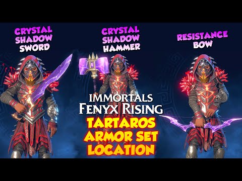 Immortals Fenyx Rising Tartaros Armor Set + Crystal Weapons