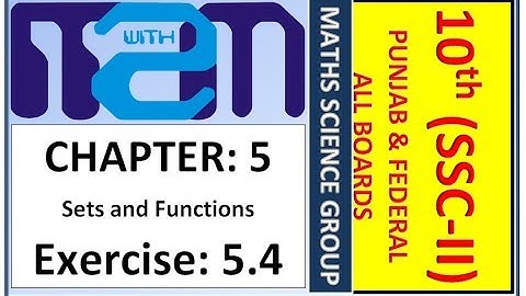 Class 10th maths science group Chapter 5 Exercise 5.4 PTB