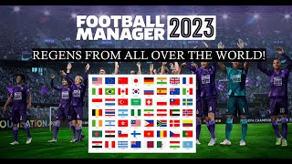 How To Have Regens Spawning In From All Over The World! DB Setup. | Football Manager 2023