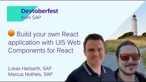 🟠 Build your own React application with UI5 Web Components for React