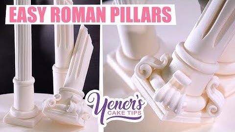 EASY Sugar ROMAN PILLARS Tutorial | Yeners Cake Tips with Serdar Yener from Yeners Way