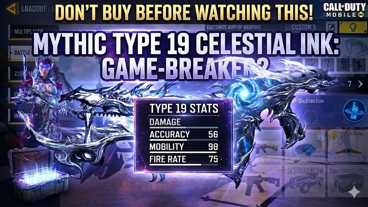 MYTHIC TYPE 19 IS BROKEN! 🖋️ Celestial Ink Full Gameplay (CODM) - YouTube