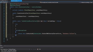 Creating Async API With .Net Core: Get Events Action 19/24
