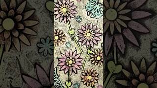 Easy Layered Gelli Print Flowers 🌺 #gelliprinting #easy #butterfly #junkjournal #artandcraft