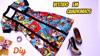 Maravilhoso Vestido Com Estampa De Quadrinhos