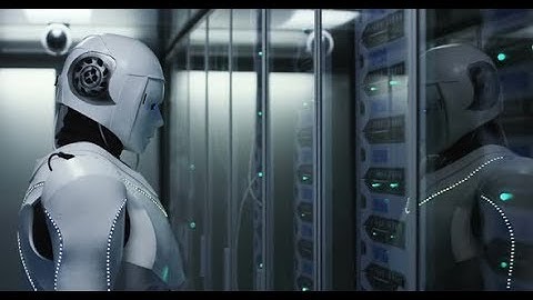 Humanoid Robot Checking Servers in a Data Center | Stock Footage - Videohive