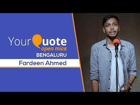 'Meri Jaan Muskuraya Karo' by Fardeen Ahmed | Hindi Poetry | YQ - Bengaluru (Open Mic 14)
