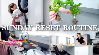 Sunday Reset Routine | cleaning, home refresh, self care, laundry, cooking, church and errands!!