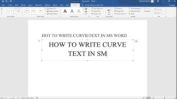 How to Write Curve Text in MS Word