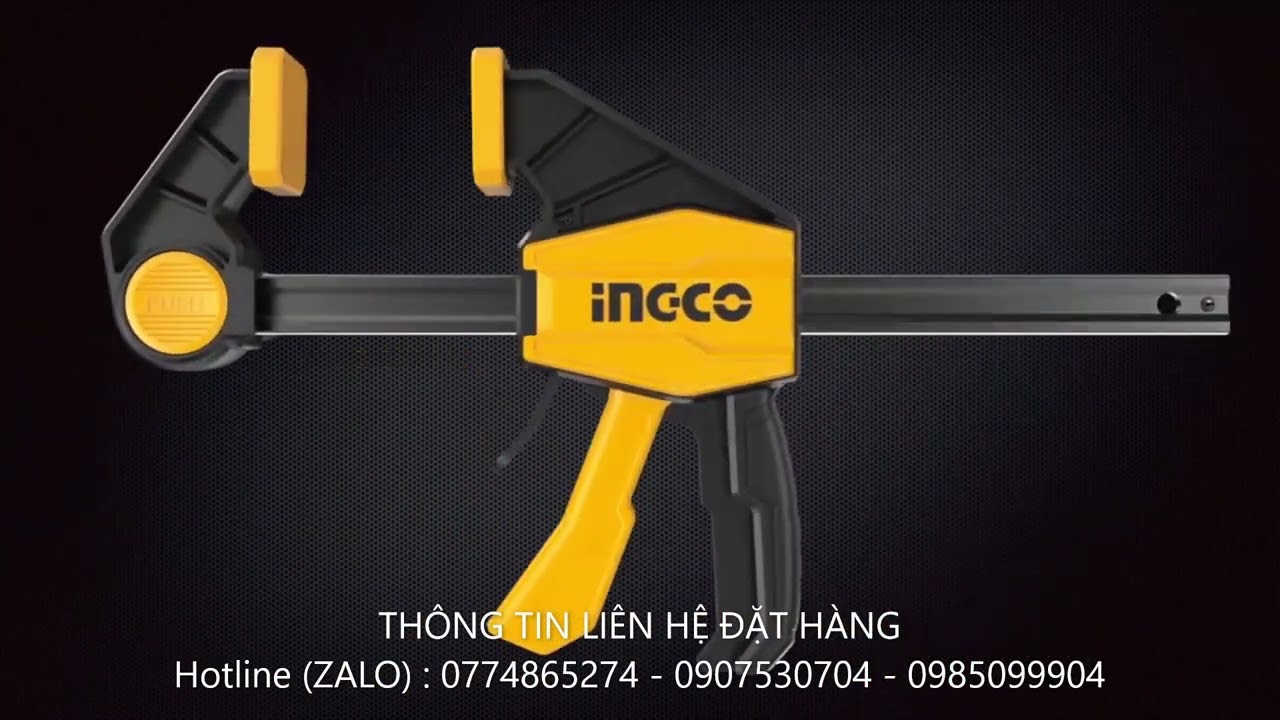 Thanh Kẹp nhanh Cảo kẹp gỗ POI 6 12 18 inches dài 150mm 350mm 450mm TOTAL INGCO