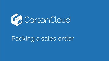 Packing a Sales Order in CartonCloud