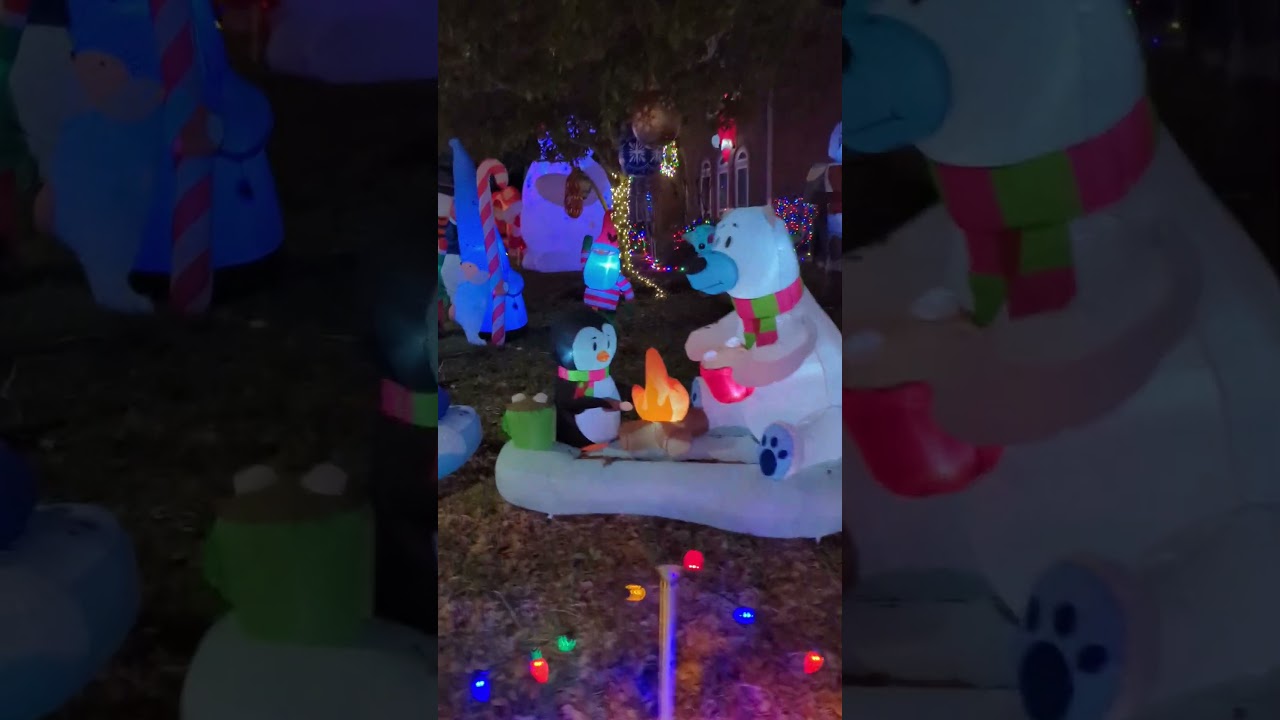 Christmas celebration in Katy light