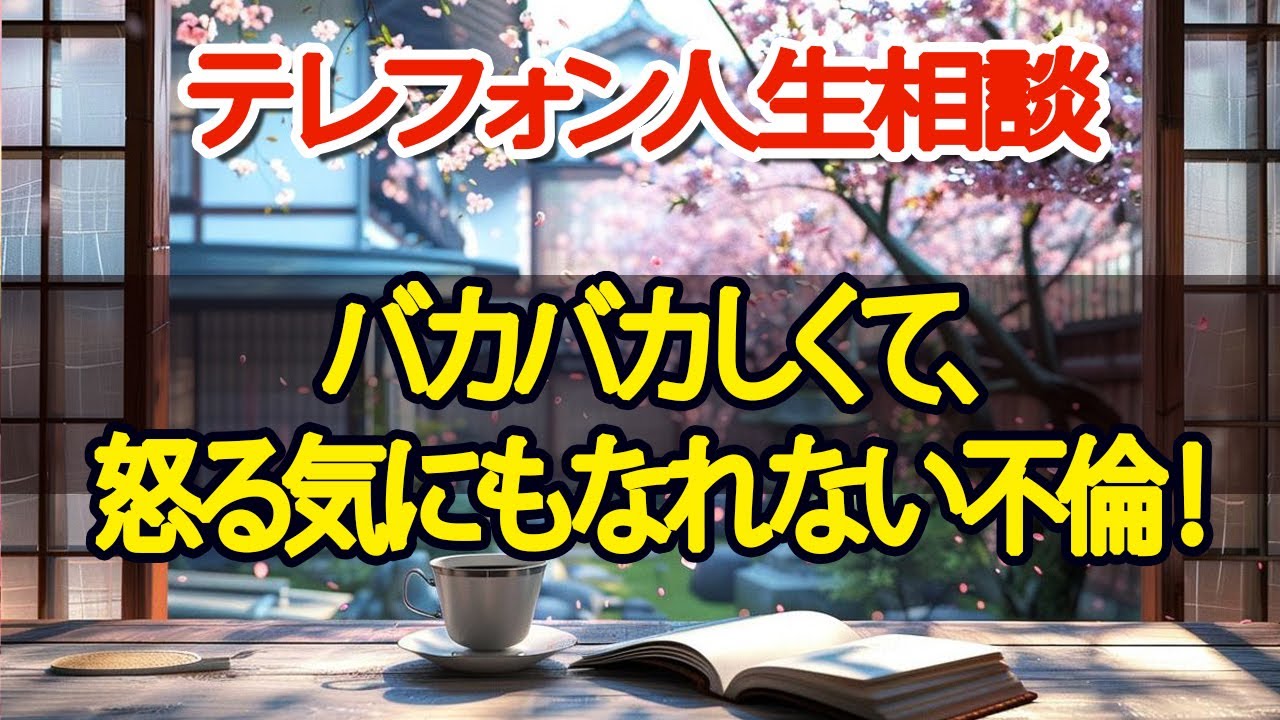 【テレフォン人生相談】バカバカしくて、怒る気にもなれない不倫！