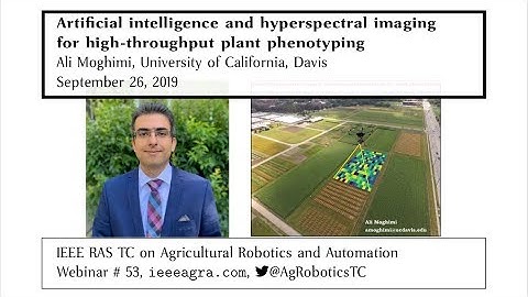Ali Moghimi: Artificial intelligence and hyperspectral imaging for high-throughput plant phenotyping