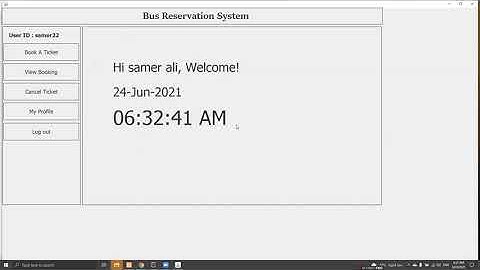 java presentation for Bus Reservation System