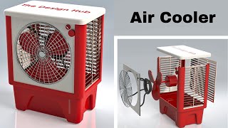 Advanced SolidWorks: An air Cooler Design and Assembly TUTORIAL.