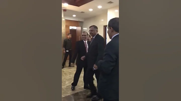 N Chandrasekaran gets a standing ovation at TCS House