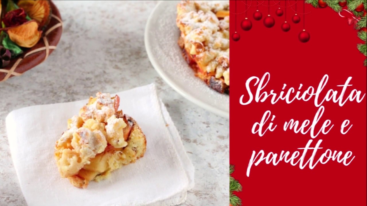 Sbriciolata di mele e panettone