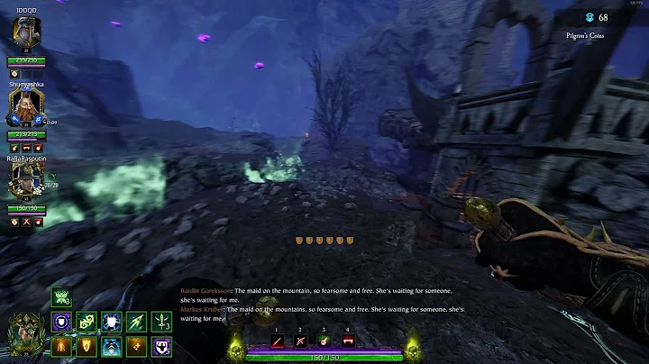 Warhammer  Vermintide 2 - Bardin sings with Grail Knight