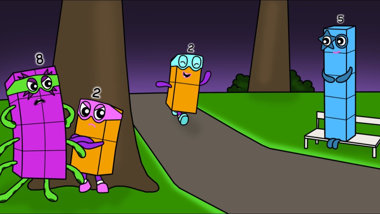 It's true what I said, he will meet Numberblocks 5 - Numberblocks fanmade coloring story