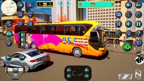 Bus Driving American Bus Simulator Gameplay Level 5 - Harini Game Android Gameplay