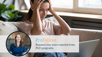 Reasons you were rejected from your PhD program