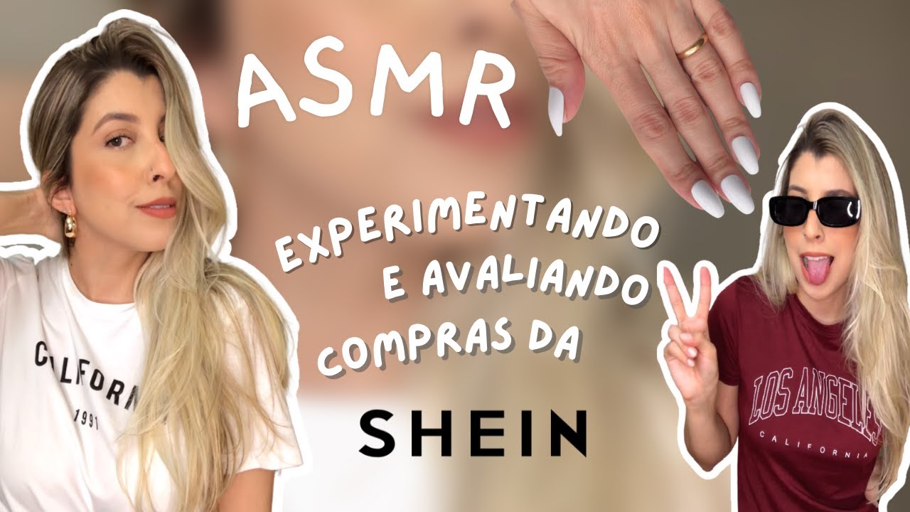 asmr: experimentando e avaliando minhas compras da shein