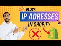 How To Block Bad Customers On Shopify Fast!