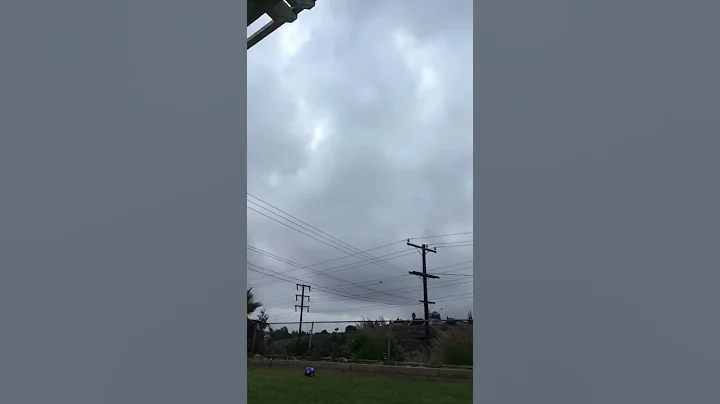 Bad weather in California -Time lapse