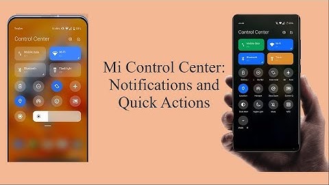 How to install Mi Notification Bar or Mi Control Center Notifications and Quick Actions All Android.