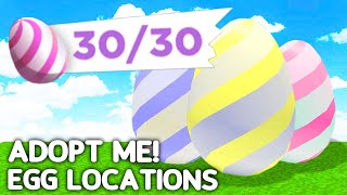 ALL 30 EGG LOCATIONS In Adopt Me Easter Update In 100 Seconds!