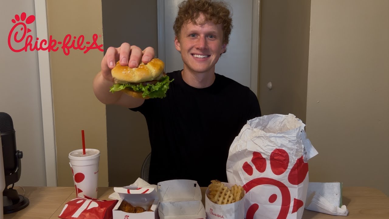 ASMR Chick-fil-A Mukbang |  Eating Sounds and Yapping