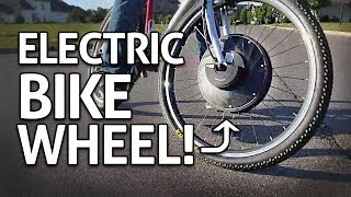 Easy + Cheap eBike!! Motorized Wheel Conversion Kit REVIEW