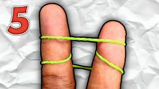 Top 5 Rubber Band Tricks | DIY | How To Do Magic With Rubber Band | TRICKPERIMENTS |