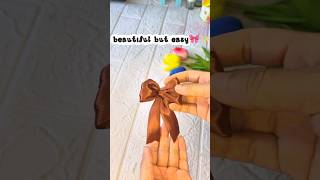 Easy bow tutorial 🎀✨ #ribbonbow #easy #diy #ytshorts