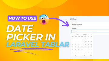Enhance Laravel Tablar Kit: Flatpickr & Litepicker Datepickers!