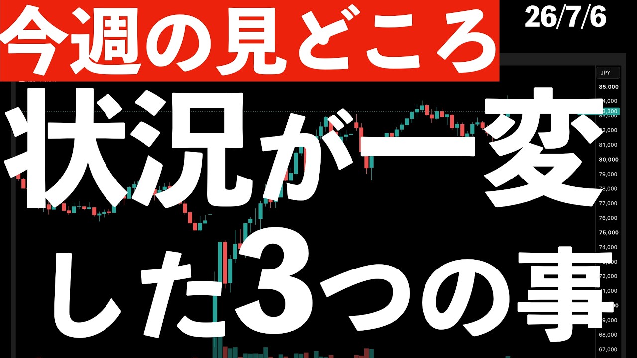 【今週の見どころは?】状況が一変してしまった3つのこと #米国株 #日経平均 #sp500 #soxl #nvda